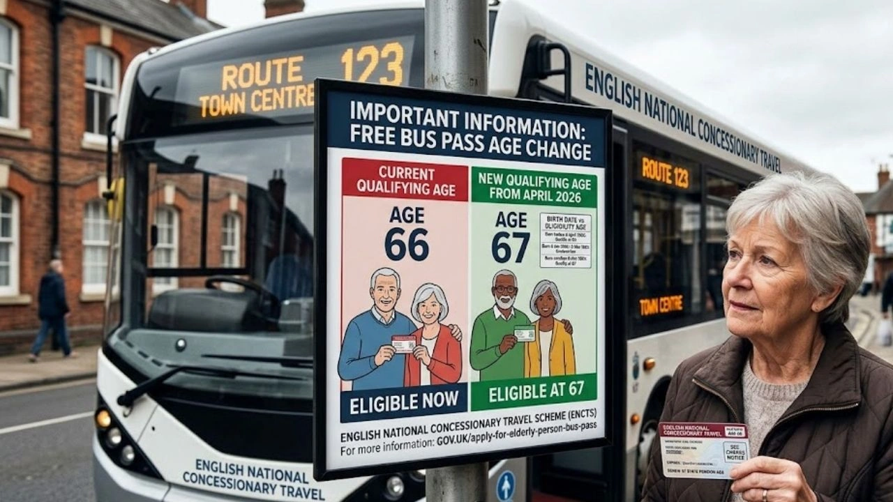 Free Bus Pass Age Change in England
