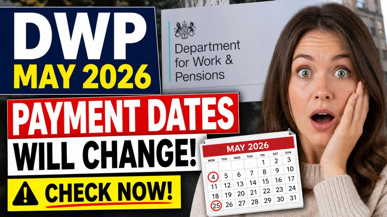 DWP May 2026 – Payment Date Changes Due to Bank Holidays Explained