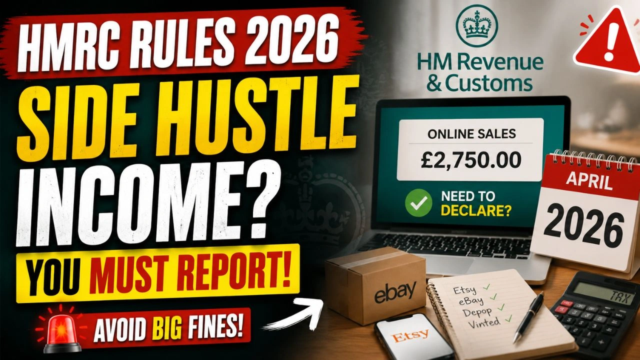 HMRC Side Hustle Tax Rules 2026 – When Online Sellers Must Report Income