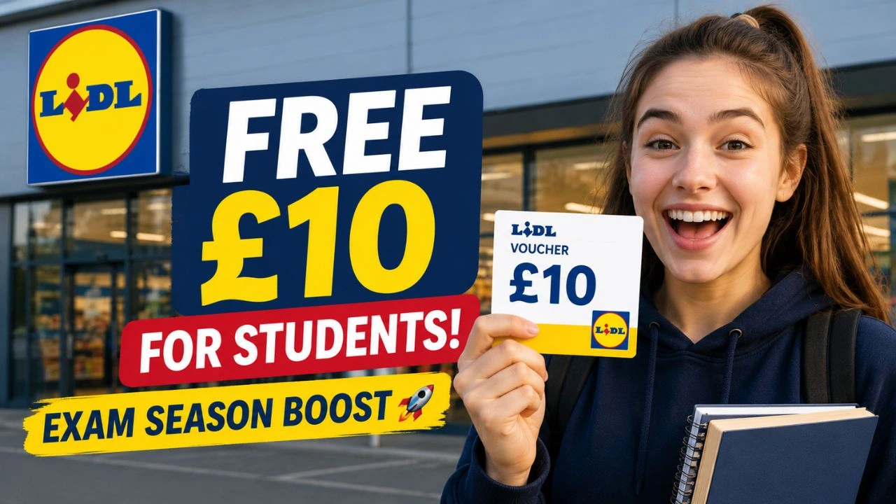 Lidl Student Support – Free £10 Vouchers Offered During Exam Season