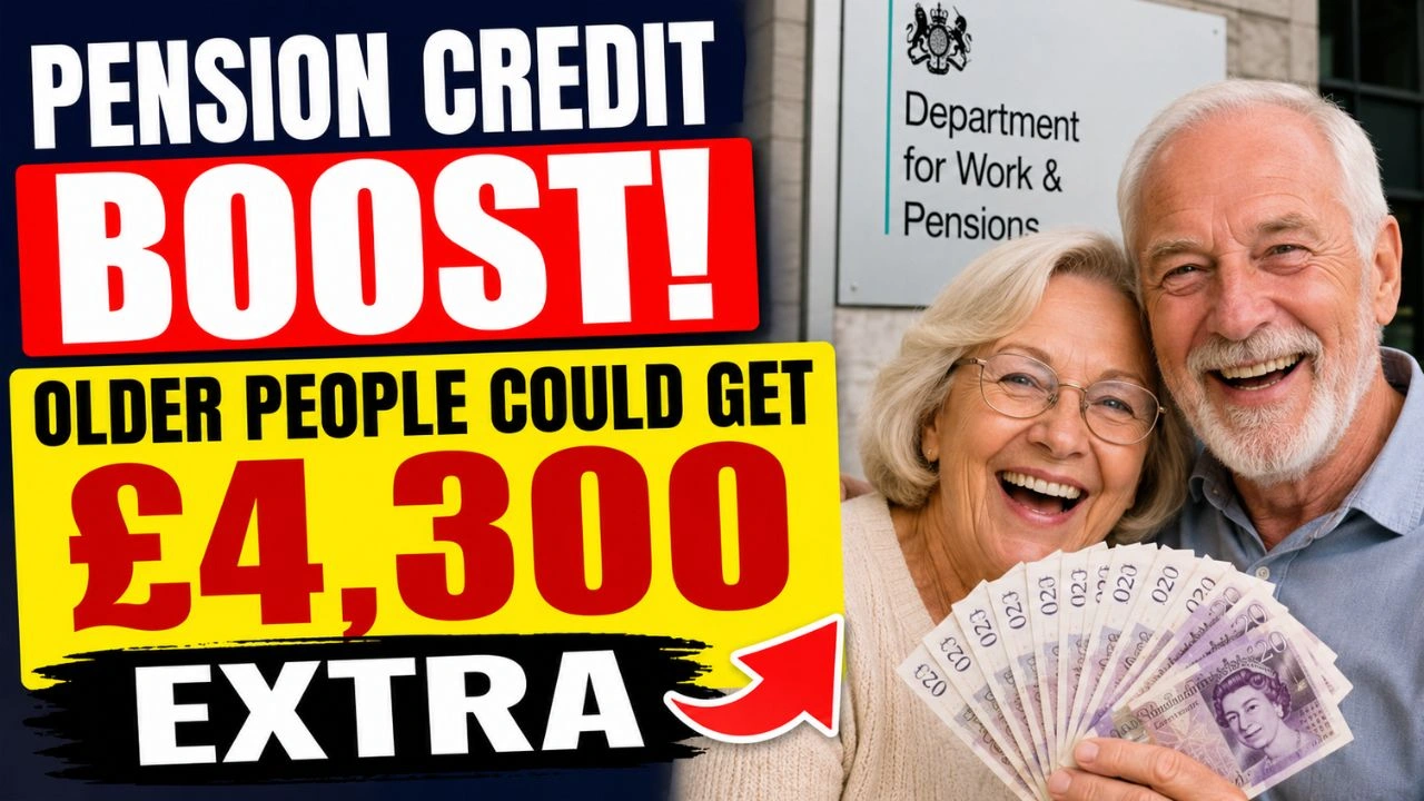 Pension Credit Boost – Older People Could Get £4,300 Extra From DWP