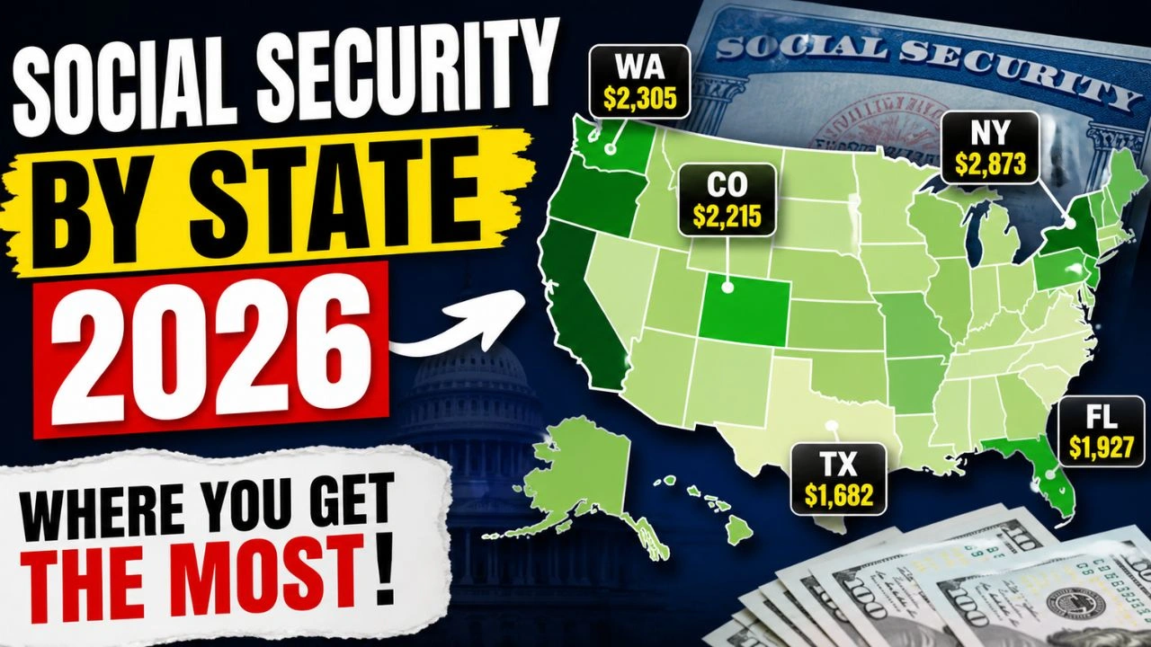 Social Security by State 2026 – Average Retirement Benefits Across the US