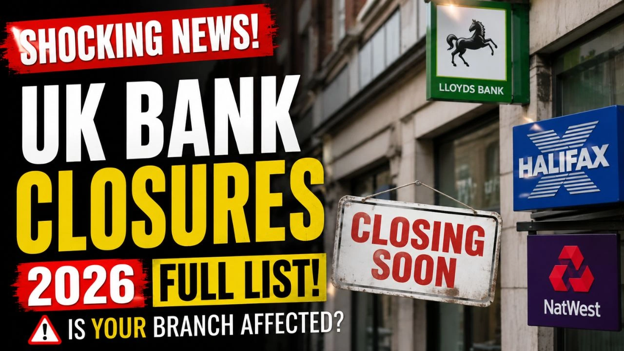 UK Bank Branch Closures 2026 – Full List for Lloyds, Halifax and NatWest